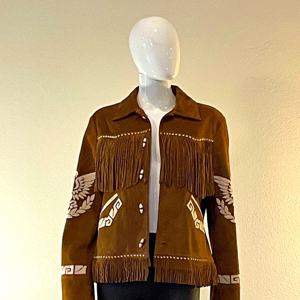 Rare Vintage Ralph Lauren Suede Eagle Jacket